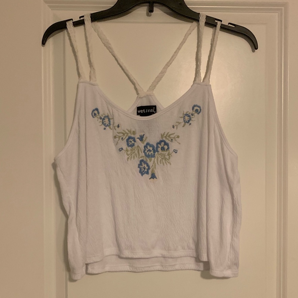 wet seal two strap crop top
